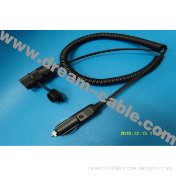 Car Charger Cable with Coiled Cord (YTX129)